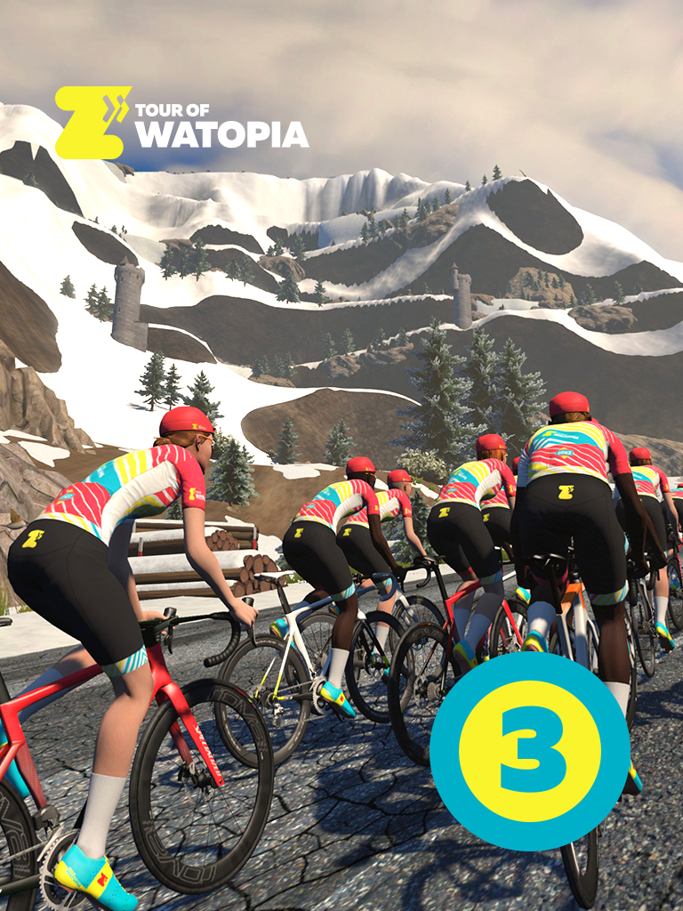 Stage 3 - 2021 Tour of Watopia - Cycling - Zwift